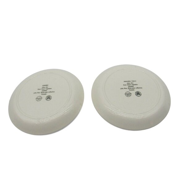 WEDGWOOD Canada Quebec And Niagara Falls Vintage Plates Made in England - Picture 10 of 12